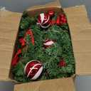 Christmas Garland with Lights 9FT Timer Prelit Garland Battery Operated Outdoor Indoor Christmas Decorations 30 LEDs Lighted Garland for Stairs Railing Fireplace Mantle Front Door Home Holiday Decor