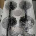 4-Light Bathroom Light Fixtures, Matte Black Modern Vanity Lights Over Mirror with Clear Glass Shade, Bathroom Wall Lamp for Mirror Kitchen Living Room Hallway Cabinet Porch Bedroom Reading room