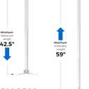 Projector Mount, 42.5 inch to 59 inch Adjustable Height ,Universal Full Motion Ceiling Bracket 22lb Max Weight and Extendable Arms Tilt Rotating Swivel Mount for Home and Office Projector White