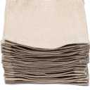100% Pure Linen Cocktail Napkins, Set of 24, 6x6 Inch - Drink & Beverage Cloth Coasters for Bar, Coffee, Parties, Everyday Use