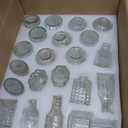 36Pcs Bud Vases Set Small Vintage Glass Bottles Clear Bud Vases in Bulk Multiple Shape Cute Glass Vases for Rustic Wedding Centerpieces Table Decorations and Home Decor(Clear)