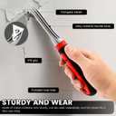 1 Pack Premium Ergonomic Carbide Scraper, Heavy-Duty Paint Scraper, Carbide Scraper Tool for Wood, Floor Scraper for Removing Varnish, Glue, Rust, Paint, Dry Glaze, Putty, and Scratches