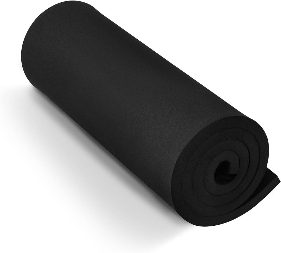 Black Eva Foam Sheets roll, Premium eva Craft Foam 12mm Thick, 13.9" x 39", High Density 86kg/m3 for Halloween Cosplay Costume, Crafts, DIY Projects by MEARCOOH