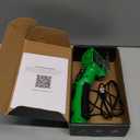 Cardboard Cutter, Rechargeable Cordless Electric Scissors, 4V Upgrade Motor Electric Box Cutter with 2 Blades, Safety Lock & LED Light, Powerful Cutting for Cardboard Box, Plastic, Leather (Green)