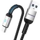 4 x USB to USB-C Fast Charger Cable Compatible with iPhone 15 Series, Samsung Galaxy Ultra S22/10/9/8 Plus A20/50/51/71, Samsung Note 8/9/10/20/23, Moto G7/G8 Z2/3, LG G6/7 V30/35