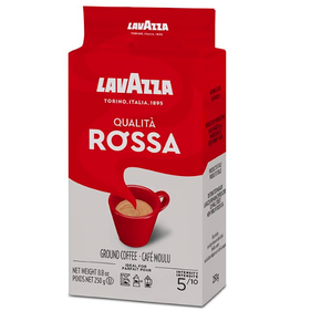 LAVAZZA Qualita Rossa Brick Coffee, 8.8 OZ, Set of 2 LAVAZZA Qualita Rossa Brick Coffee, 8.8 OZ, Set of 2