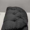 ZTGL U-Shaped Cushions for Hanging Egg Chair, Egg Chair Cushion Replacement, Swing Chair Cushion Waterproof, for Indoor Outdoor Egg Basket Cradle Chair,Black