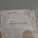 Aveniee Clear Makeup Bag Organizer, Travel Toiletry Bag Cosmetic Case for Women, Portable Make Up Skincare Pouch Car Organizer Bag with Zippers for Essentials,White