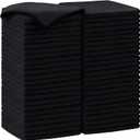 AIDEA Microfiber Cleaning Cloth-50PK, Soft Microfiber Towels for Cars, Absorbent Cleaning Rags, Lint-Free Streak-Free Wash Cloths for House, Kitchen, Window(12in.x12in), Black