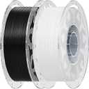 Creality 2 kg Black & White PLA 1.75mm Filament, 3D Printer Filament Bundle, 1.0kg (2.2lbs) Spool, Enhanced Toughness No Warp, Accuracy 0.03mm Printing Filament, for 3D Printers