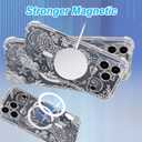 for iPhone 17 Pro Case Clear Magnetic, Compatible with MagSafe, Ocean Marine Animals Pattern, Slim Shockproof Camera Lens Protection Phone Case for Women Men 6.3" - White