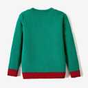 IFFEI Ugly Christmas Sweater for Women Men Kids Cute Family Matching Pullover Knit Jumpers for Holiday Party (Small, Green Gingerbread Man)