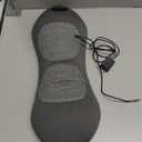 3-in-1 Electric Back Massager with Heat, Vibration and Traction, Triple Fusion Back Massager Bed and Chair Use, Lumbar Support Pillow for Lower Back Comfort and Spine Support (Gray & Red)