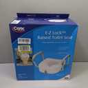 E-Z Lock Raised Toilet Seat with Adjustable Armrests