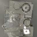 Chuangdi 12 Pieces Sublimation Blank Keychain Metal Heat Transfer Keychain Blank Board Key Rings for DIY Crafts Supplies, 3 Shapes