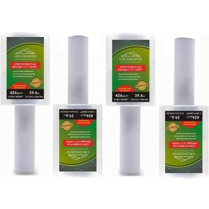 4-Pack Industrial Mini Clear Stretch Wrap Film 80 Gauge 5.1" 1000ft for Pallet Wrap, Durable Self-Adhering Packing, Moving, Packaging, Heavy Duty Shrink Film Chuangseed