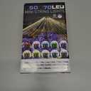 Warm Yellow Soft Twinkle Lights, 25.3ft 70LED Waterproof Christmas Tree String Lights Indoor with Green Wire,Connectable Mini Light Xmas Light for Outdoor Home,Festival,Party,Holiday Decor