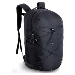 KEOFID Casual Backpack for Men and Women, Hiking Backpack for Travel, Black Daypacks for Sports, College, Water Resistant(Black)