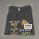 HELLO MEOW Earth Day Shirts for Kids: Cute Planet Earth Crewneck Cotton T-Shirt for Toddler Boys & Girls, 6-7 Years, Black Bee Turtle
