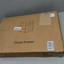 BOLUO Closet Drawers White 4 Drawer Dresser for Closet Organizers and Storage Bedroom Dorm Modern