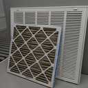 HVAC Premium 26 x 22 Duct Opening Steel Return Air Filter Grille, for 1-inch Filter, Removable Door, Flat Stamped HVAC Vent Cover Grille, Outer Dimensions 28.5 x 24.5