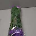 Homsunny Artificial Flowers for Outdoor, 6PCS Fake Silk Flowers UV Resistant, Realistic Faux Plants Flowers for Front Door Porch Planter Patio Yard Garden Spring Decor, Double Purple