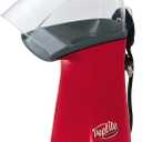 Presto 04863 Poplite Hot Air Popcorn Popper - Built-In Measuring Cup + Melts Butter, Easy to Clean, Built-In Cord Wrap, 18 Cups, Red