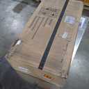 70 Inch Black TV Stand for Living Room, LED Entertainment Center for Gaming, Modern TV Cabinet Console, Transparent Glass Door Storage Cabinet