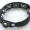 LP150 Cyclops, Steel Jingles, Black, Hand Held Tambourine