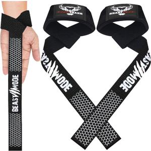 BEAST RAGE Lifting Wrist Straps for Weightlifting, Straps Gym Grip Power Workouts Lifting Straps Padded Cotton Men Women Wrap Lift, Deadlift Bodybuilding Weight Lifting Exercise Straps (Basic)
