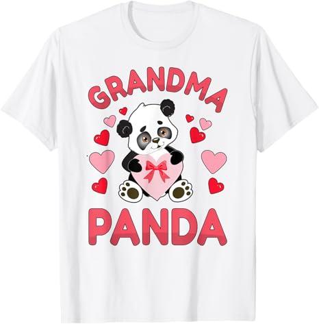 Grandma Panda Her Birthday Love Heart Grandmother Bear Lover T-Shirt,Small