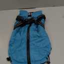 Geyecete Waterproof Dog Jacket with Harness, Traction Belt - Pet Outdoor Jacket for Dogs, Size: Medium, Blue