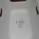 Jumbo Extra Large Cat Litter Box - High Sided Low Entry Open-Top Anti-Splash Pan for Multiple Cats, Kittens & Senior Cats, 22.6"x15.4"x13.9", White