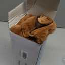 DEELAND Pack of 2,DoubleSided Faux Fur Plush Decorative Throw Pillow Covers Fuzzy Striped Soft Pillowcase Cushion Covers for Sofa Couch Bedroom Brown 22x22 inch