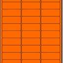 Fluorescent Orange Address Labels 1" x 2-5/8" -3000 Neon Colored Mailing Labels, High Visibility Shipping Color Coding Labels, Printable Stickers (Inkjet/Laser Printers) Permanent Adhesive 30up Label
