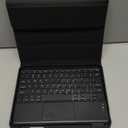 kenke for iPad 11/10th Gen Case with Keyboard 11/10.9 inch 2025 A16/2022, Detachable Wireless Bluetooth with Right Side Pencil Holder, MultiTouch Trackpad Square Gray Keycaps (Black)