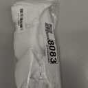 Ganeen 100 Pcs White Quilting Fabric Roll 2.56 Inch Cotton Fabric Squares Jelly Patchwork Precut Strips Bundles for Holiday Materials Craft DIY Sewing Cloths