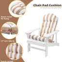 Enipate Weather Resistant Adirondack Chair Cushions High Back Indoor Outdoor Patio Tufted Lounge Cushion Seat Pads