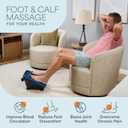 LifePro VibraFlow Foot Massager for Neuropathy - Relaxing Calf and Foot Therapy with Heat Option for Maximum Soothing Relief - Massager for Blood Circulation and Revitalization