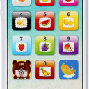 Cooplay Learning Smart Phone Toy Music Lullaby Song Touch Screen Type-C Recharable Cell Phone Mobile Yphone for Toddler Baby