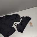 Smismivo Tankini Tops for Women Open Back Swim Tank Top Bathing Suit with Padded Sports Bra Bikini Top Two Piece No Bottom Size Medium