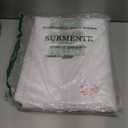Surmente White Tablecloth for Round Tables, 120-inch Round Table Cloths for Weddings, Banquets, or Restaurants