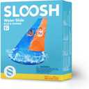 JOYIN 32.5FT Water Slide and 2 Inflatable Boards, Extra Long Double Lawn Heavy Duty Splash Mat Pad with Sprinkler for Kids Adults Backyard Summer Water Toy Outdoor Fun, Blue, Orange