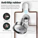 Epicano Shower Caddy Hanging, Anti-Swing Over Head Shower Caddy Rustproof with hooks for Towels, Sponge and more, Bronze