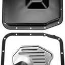Transmission Oil Pan Kit with Filter & Rubber Gasket for Ford 4R75E / 4R75W Transmission (20042008) Steel Oil Pan,Replaces OE 6L3Z7A194A F6AP7G186BA