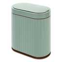 ELPHECO Bathroom Trash Can with Automatic Lid, 2 Gallon Sensor Trash Bin, Smart Garbage Can, IPX5 Waterproof Slim Trash Bin, Motion Sensor Wastebasket for Office, Kitchen, Sage Green Gold