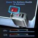 Retractable Car Charger 4 in 1, Car Charger USB C Fast Charge 84W Cigarette Lighter USB Charger, Travel Essentials Car Accessories Gifts for Men Women for iPhone 17 16 15 14 13 12 Pro Max, Samsung