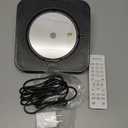 Gueray Portable CD Player, Bluetooth CD Kpop Player for Desktop with HiFi Sound Speaker, FM Radio CD Music Player for Home with Remote Control, Dust Cover, LED Screen, Support AUX/USB, Headphone Jack (Black)