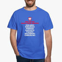 CafePress Seven Basic Polish Food Groups T Shirt Men's 100% Cotton, Classic Graphic Dark T-Shirt, Large