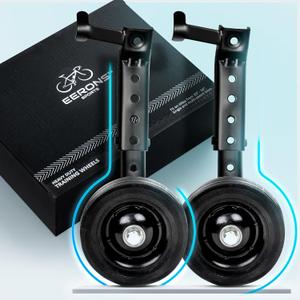 Heavy Duty Adjustable Training Wheel, Fits 24 to 29 Inches Bicycles, Perfect for Learning & Balance Support, Bike Learning Aid, Supports up to 200 lbs | Sturdy Bicycle Stabilizer (Black)